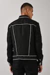 Shop_Countrymade_Black Linen Embroidered Jacket _at_Aza_Fashions
