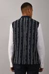 Shop_Countrymade_Black Cotton Silk Embroidered Nehru Jacket_at_Aza_Fashions