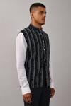 Buy_Countrymade_Black Cotton Silk Embroidered Nehru Jacket_Online_at_Aza_Fashions