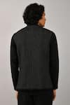 Shop_Countrymade_Black Linen Nehru Jacket _at_Aza_Fashions