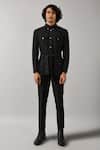 Shop_Countrymade_Black Linen Cotton Safari Jacket _Online_at_Aza_Fashions