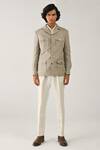 Countrymade_Beige Hemp Utility Jacket _Online_at_Aza_Fashions