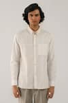 Countrymade_White Linen Cotton Casual Shirt _Online_at_Aza_Fashions