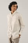 Buy_Countrymade_White Linen Cotton Casual Shirt _at_Aza_Fashions