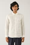 Buy_Countrymade_White Linen Casual Shirt For Men_at_Aza_Fashions