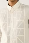 Shop_Countrymade_White Linen Casual Shirt For Men_Online_at_Aza_Fashions