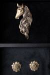 Buy_Cosa Nostraa_Gold Mustang Brooch And Hannibal Collar Tips Set_at_Aza_Fashions