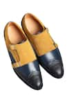 Buy_Dmodot_Multi Color Brogue Double Monk Shoes _at_Aza_Fashions