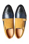 Shop_Dmodot_Multi Color Brogue Double Monk Shoes _at_Aza_Fashions