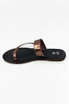The Madras Trunk_Black Comet Flat Sandals_Online_at_Aza_Fashions