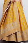 Shop_Sheetal Batra_Yellow Raw Silk Round Aatifa Bridal Lehenga Set _Online_at_Aza_Fashions