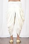 Buy_Aryavir Malhotra_White Dupion Silk Patiala_Online_at_Aza_Fashions