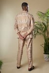 Shop_Soniya G_Brown Cotton Silk Printed Floral Jacket And Pant Set _at_Aza_Fashions