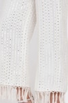 Shop_Twenty Nine_White Embroidered Mirror Work Notched Lapel Collar Cherry Blosson Long Jacket _Online_at_Aza_Fashions