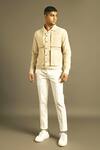 Buy Dhruv Vaish Beige Handloom Cotton Shacket Online at Aza Fashions Buy_Dhruv Vaish_Beige Handloom Cotton Shacket _Online_at_Aza_Fashions
