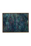 The Art House_Multi Color Canvas Handmade Abstract Painting_Online_at_Aza_Fashions