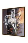 Buy_The Art House_Multi Color Canvas Handmade Abstract Horse Painting_Online_at_Aza_Fashions