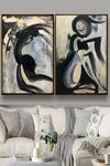 Buy_The Art House_Abstract Print Canvas Painting (Set of 2)_at_Aza_Fashions