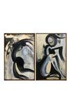 The Art House_Abstract Print Canvas Painting (Set of 2)_Online_at_Aza_Fashions