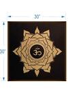 Buy_The Art House_Multi Color Canvas Digital Print Om Mandala Painting_Online_at_Aza_Fashions