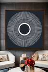 Buy_The Art House_Multi Color Canvas Handmade Sunburst Painting_at_Aza_Fashions
