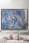 Buy_The Art House_Multi Color Canvas Digital Print Fluid Art Painting _at_Aza_Fashions