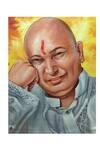 The Art House_Multi Color Canvas Digital Print Guruji Portrait Painting_Online_at_Aza_Fashions