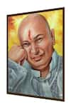 Buy_The Art House_Multi Color Canvas Digital Print Guruji Portrait Painting_Online_at_Aza_Fashions