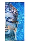 The Art House_Multi Color Canvas Handmade Abstract Sleeping Buddha Painting Set Of 3_Online_at_Aza_Fashions