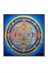 The Art House_Multi Color Canvas Digital Print Tibetan Buddhist Kalachakra Mandala Painting_Online_at_Aza_Fashions