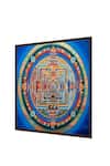 Shop_The Art House_Multi Color Canvas Digital Print Tibetan Buddhist Kalachakra Mandala Painting_Online_at_Aza_Fashions