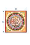 Shop_The Art House_Multi Color Canvas Handmade Kalachakra Mandala Painting _Online_at_Aza_Fashions