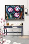 Buy_The Art House_Multi Color Canvas Handmade Abstract Painting_at_Aza_Fashions