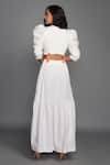 Shop_Deepika Arora_White Ponte Roma Co-ord Dress_at_Aza_Fashions