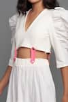 Buy_Deepika Arora_White Ponte Roma Co-ord Dress_Online_at_Aza_Fashions