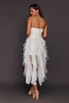 Shop_Deepika Arora_White Roma Embellished Sequins Sweetheart Neck Corset Top And Ruffle Skirt Set _at_Aza_Fashions