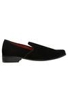 Veruschka by Payal Kothari_Black Velvet Loafers _Online_at_Aza_Fashions