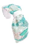 Buy_Babita Malkani_Blue Sequins Colorblock Embellished Headband _at_Aza_Fashions