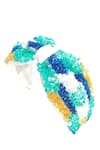 Buy_Babita Malkani_Multi Color Sequins Embellished Turban Headband _Online_at_Aza_Fashions