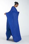Itrh_Blue  Lining Butter Crystal V Neck Embellished Kaftan _Online_at_Aza_Fashions