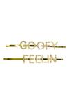 Hair Drama CO_Gold Crystal Slogan Hair Pins Set Of 2_Online_at_Aza_Fashions