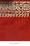 Priyanka Raajiv_Red Banarasi Silk Brocade Saree _at_Aza_Fashions