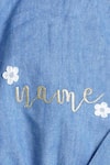 Buy_Mi Dulce An'ya_Blue 100% Organic Denim Applique Work 3d Flowers Bomber Jacket_Online_at_Aza_Fashions