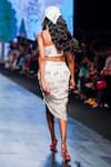 Shop_Limerick By Abirr N' Nanki_Off White Crepe Miniature Paintings India Denver Printed Skirt _at_Aza_Fashions