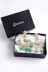 Dugran By Dugristyle_Gold Plated Kundan Chandbali Earrings _Online_at_Aza_Fashions