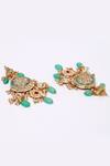 Buy_Dugran By Dugristyle_Grey Kundan Dangler Earrings _Online_at_Aza_Fashions