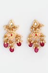 Buy_Dugran By Dugristyle_Gold Plated Kundan Dangler Earrings _at_Aza_Fashions