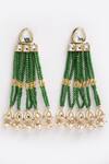 Buy_Dugran By Dugristyle_Gold Plated Kundan Dangler Earrings _at_Aza_Fashions
