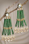 Dugran By Dugristyle_Gold Plated Kundan Dangler Earrings _Online_at_Aza_Fashions