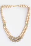 Buy_Dugran By Dugristyle_Gold Plated Kundan Layered Necklace_at_Aza_Fashions